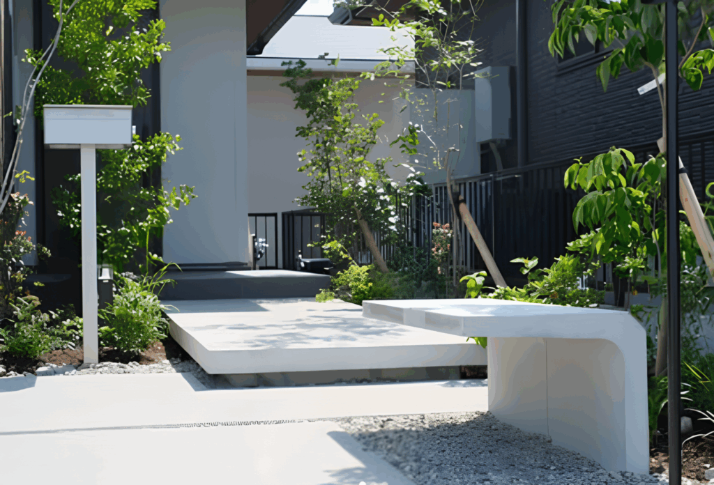 シンボルとなるベンチ