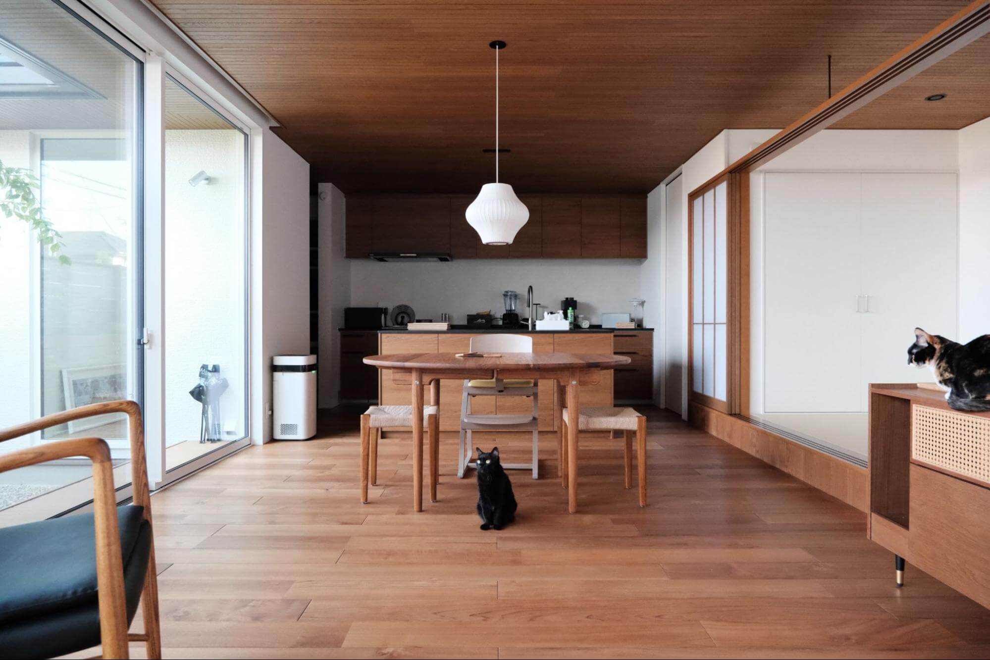 木の雰囲気たっぷりのお家