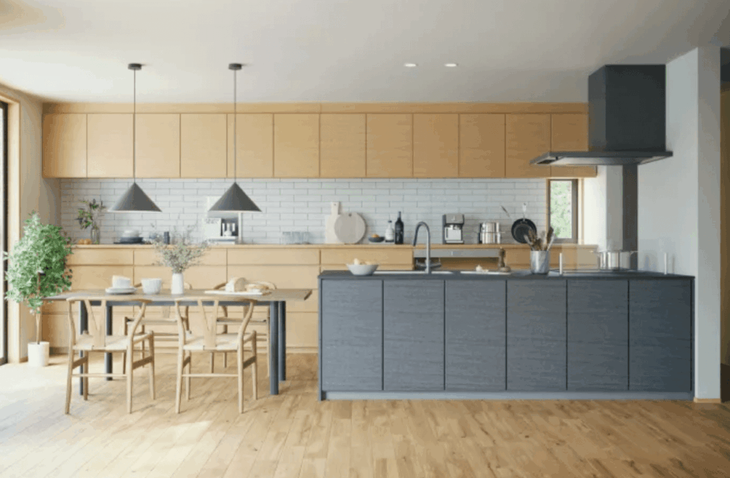 キッチンはフルオープンタイプにも対応