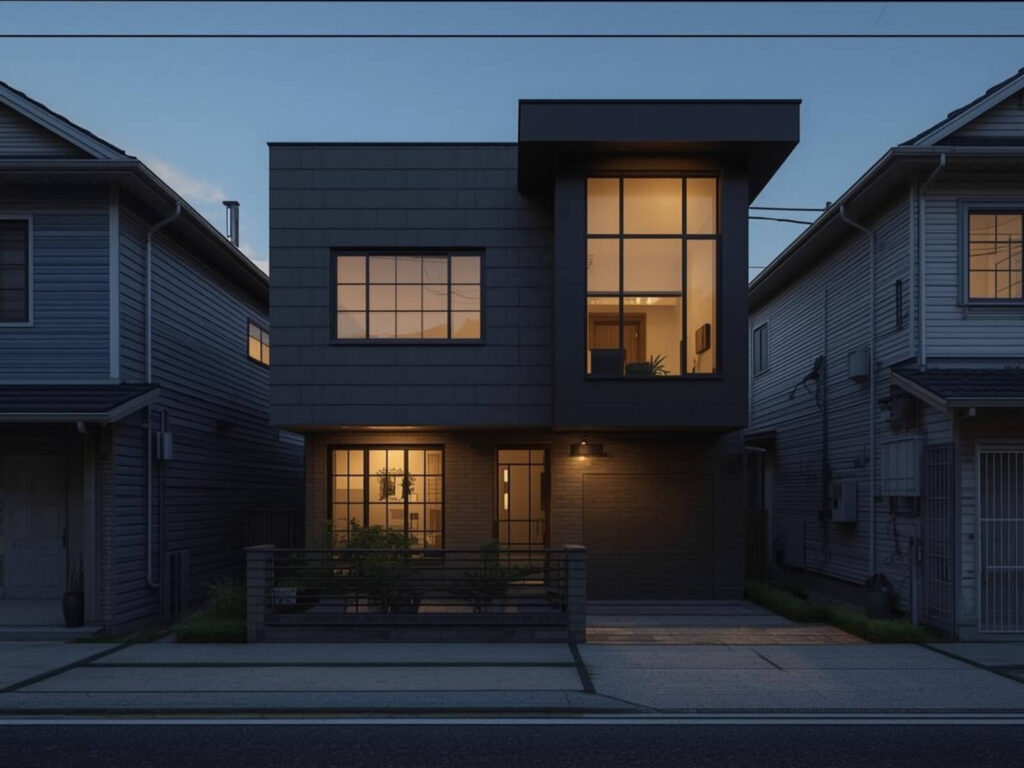 購入時は空き地だった隣地に、後から建売住宅が建つケース